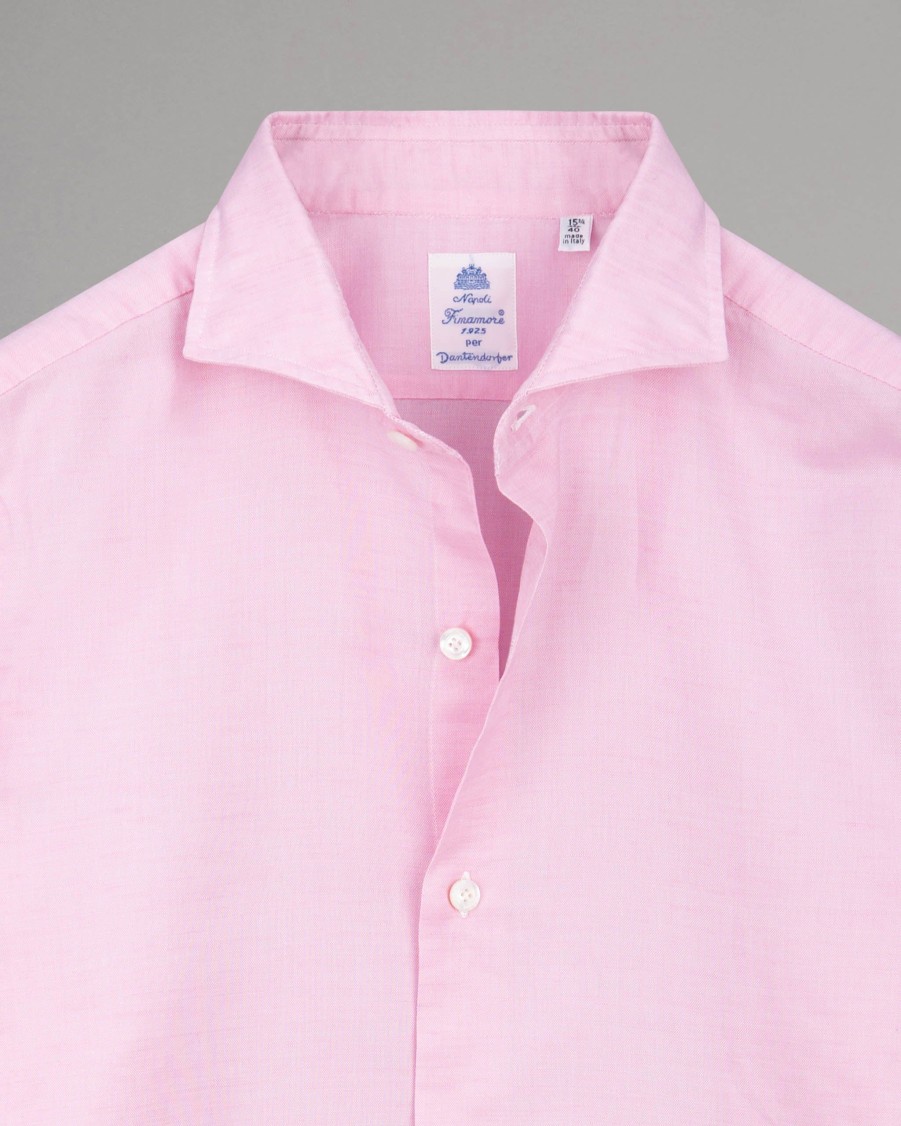 FINAMORE Shirts | Achille Cotton-Linen Shirt