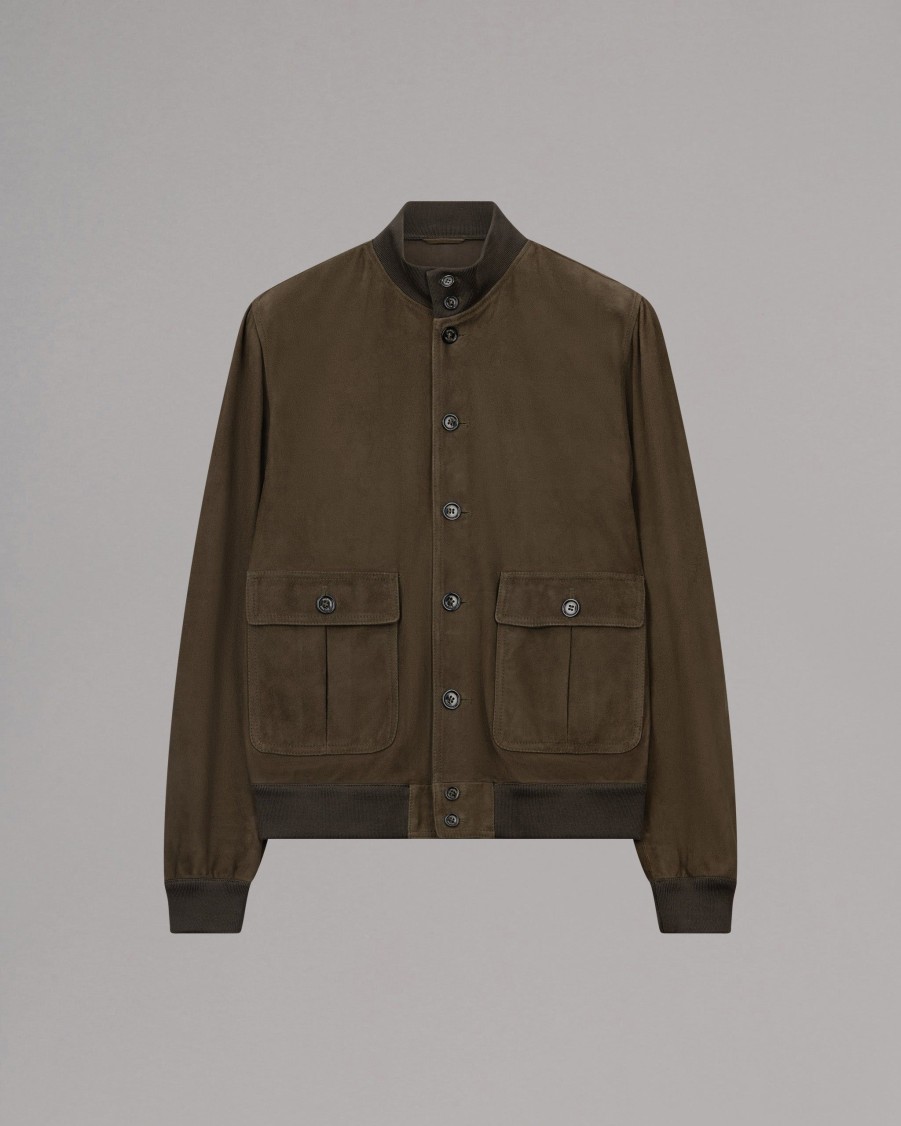 VALSTAR Jackets | Valstarino Suede Bomber Jacket