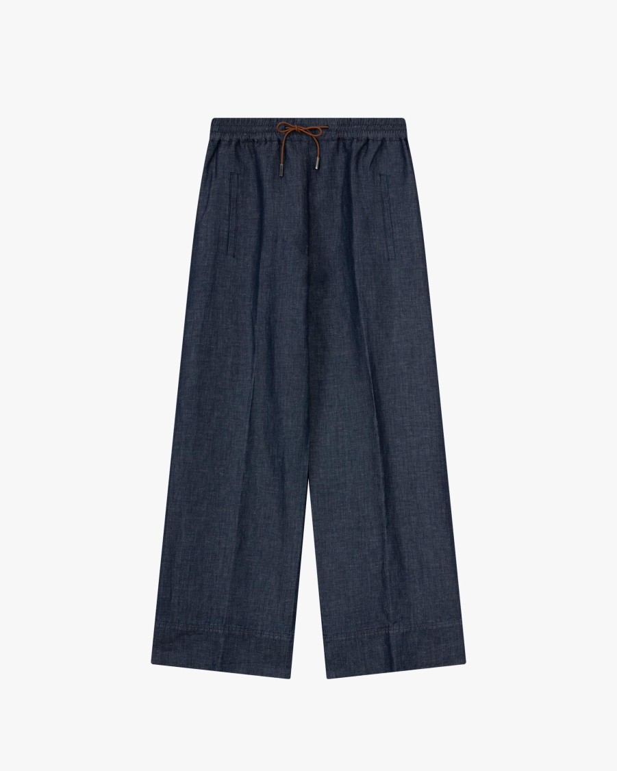 QUELLE DUE Trousers | Tilde Cotton-Linen Trousers