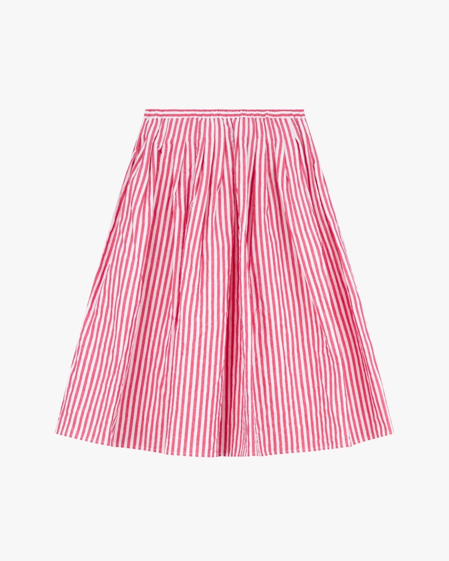 APUNTOB Skirts | Striped Linen Blend Skirt