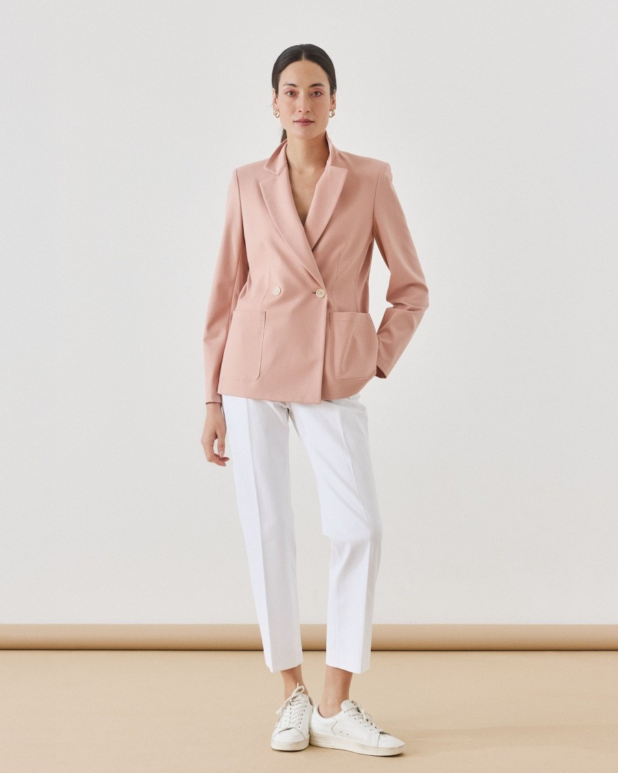 HARRIS WHARF Blazers | Double-Breasted-Blazer