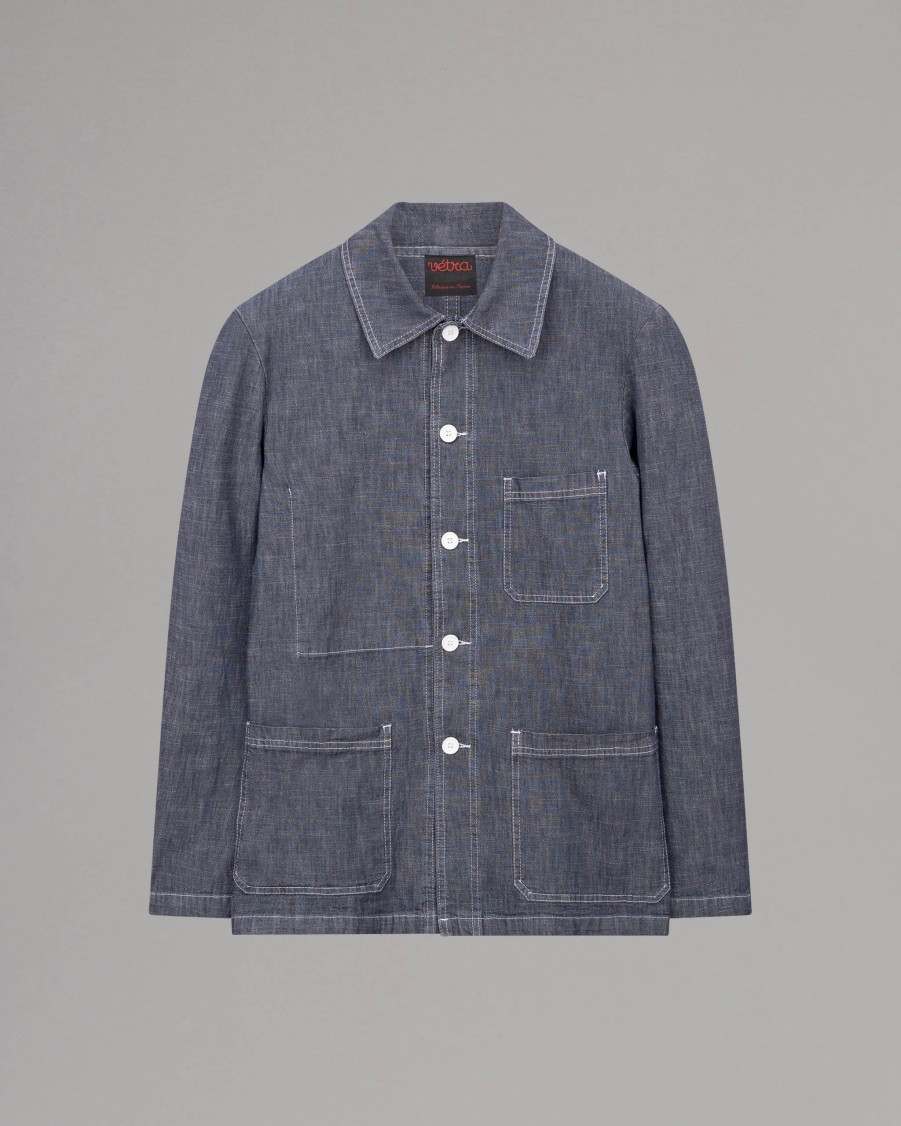 VETRA Jackets | Weaved Denim Cotton Jacket