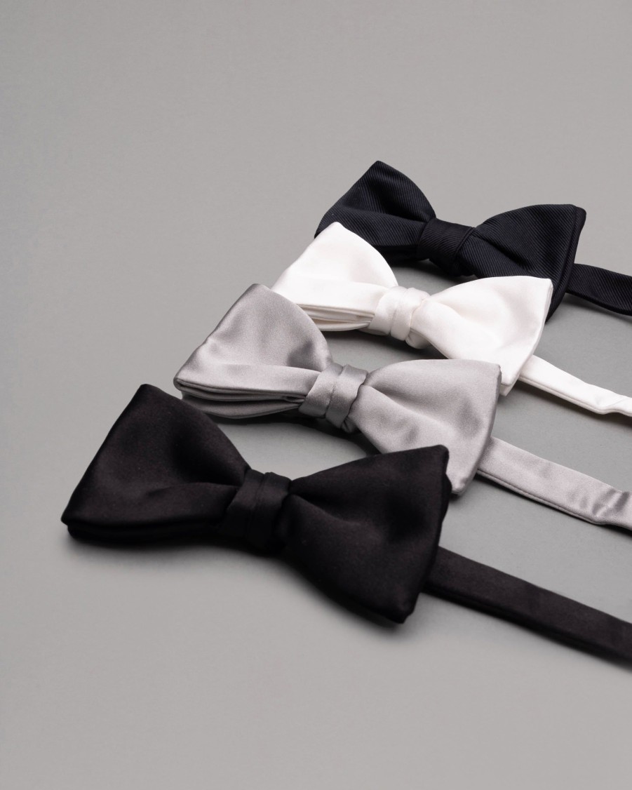 ASCOT Ties | Ribbed Silk Bow Tie