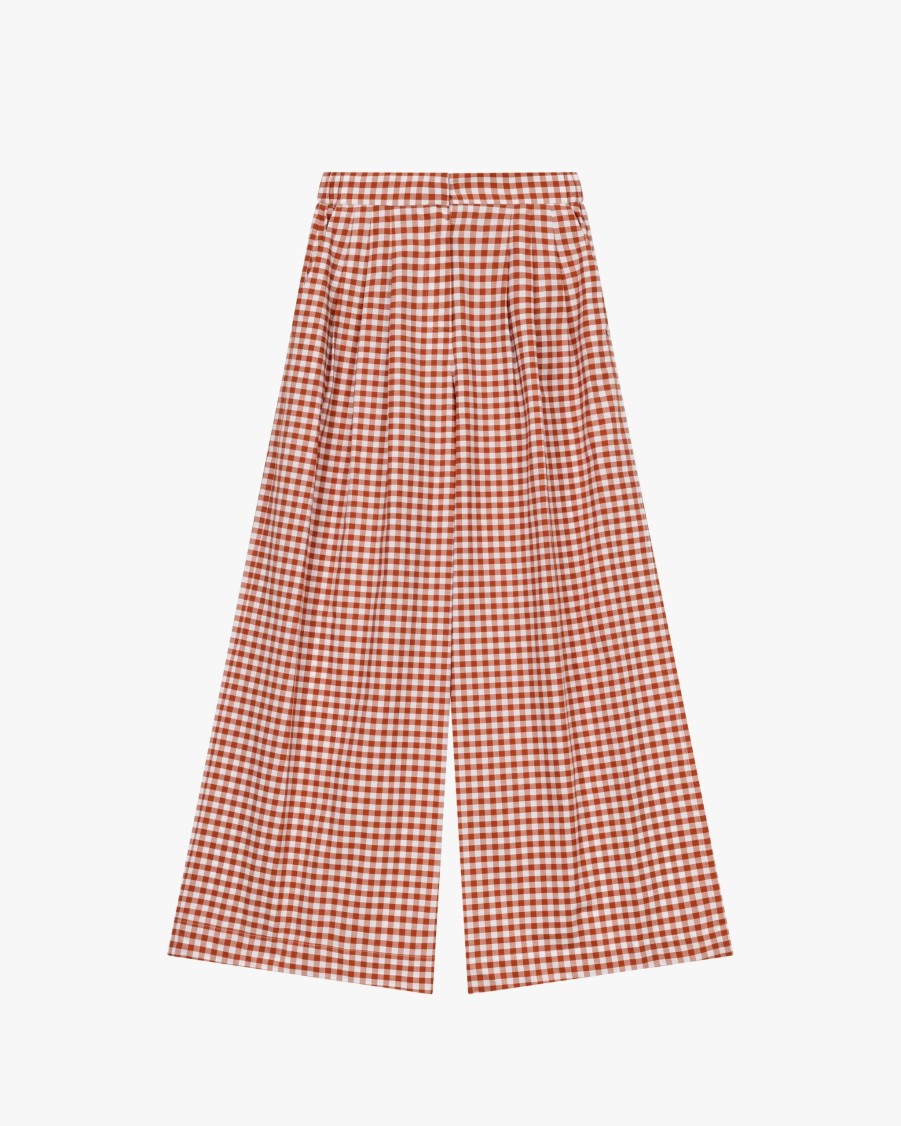 OTTO D´AME Trousers | Goji Checked Trousers