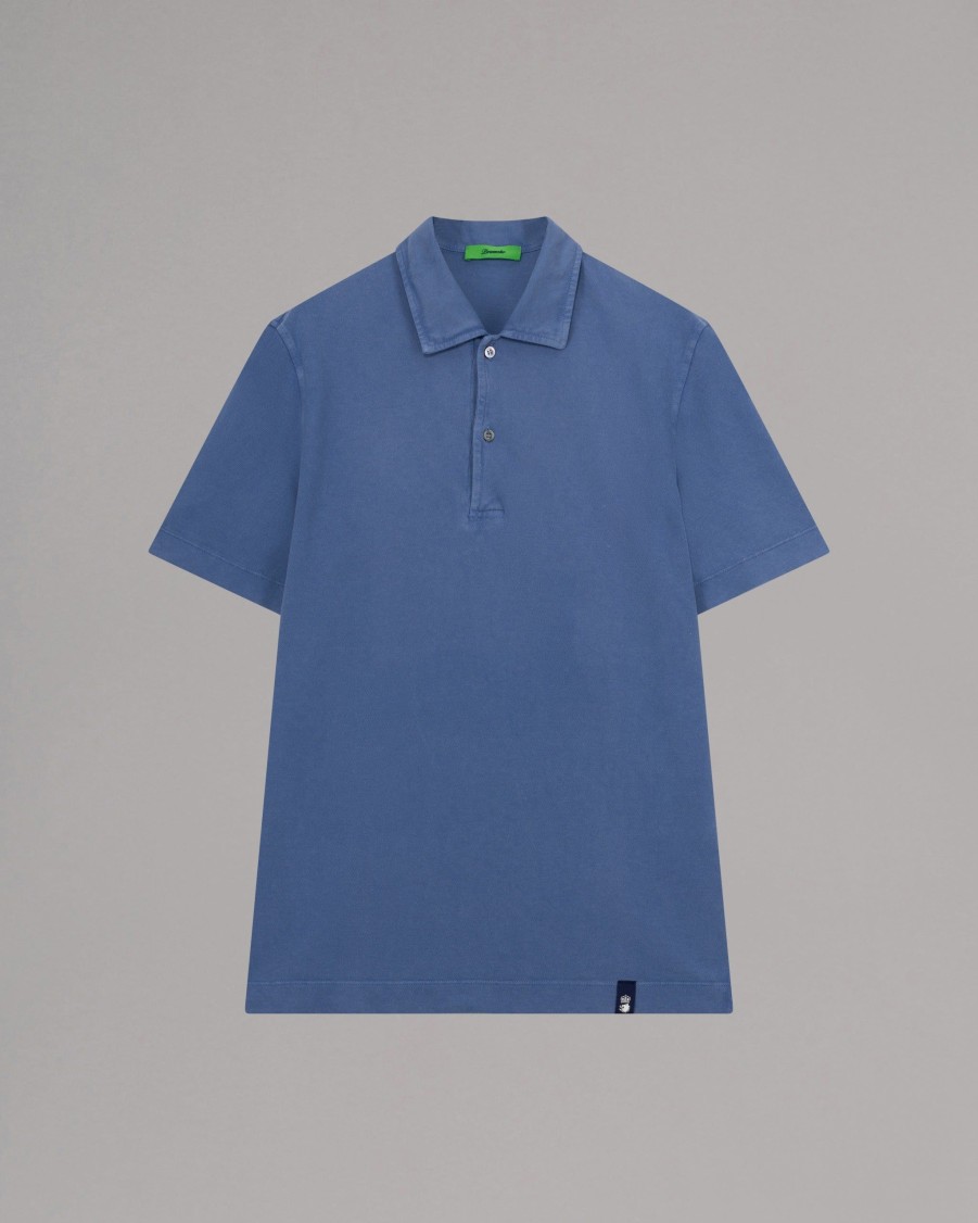 DRUMOHR Polos | Short-Sleeved Pique Polo Shirt