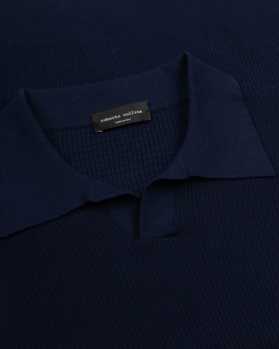 ROBERTO COLLINA Knitwear | Knitted Polo Shirt