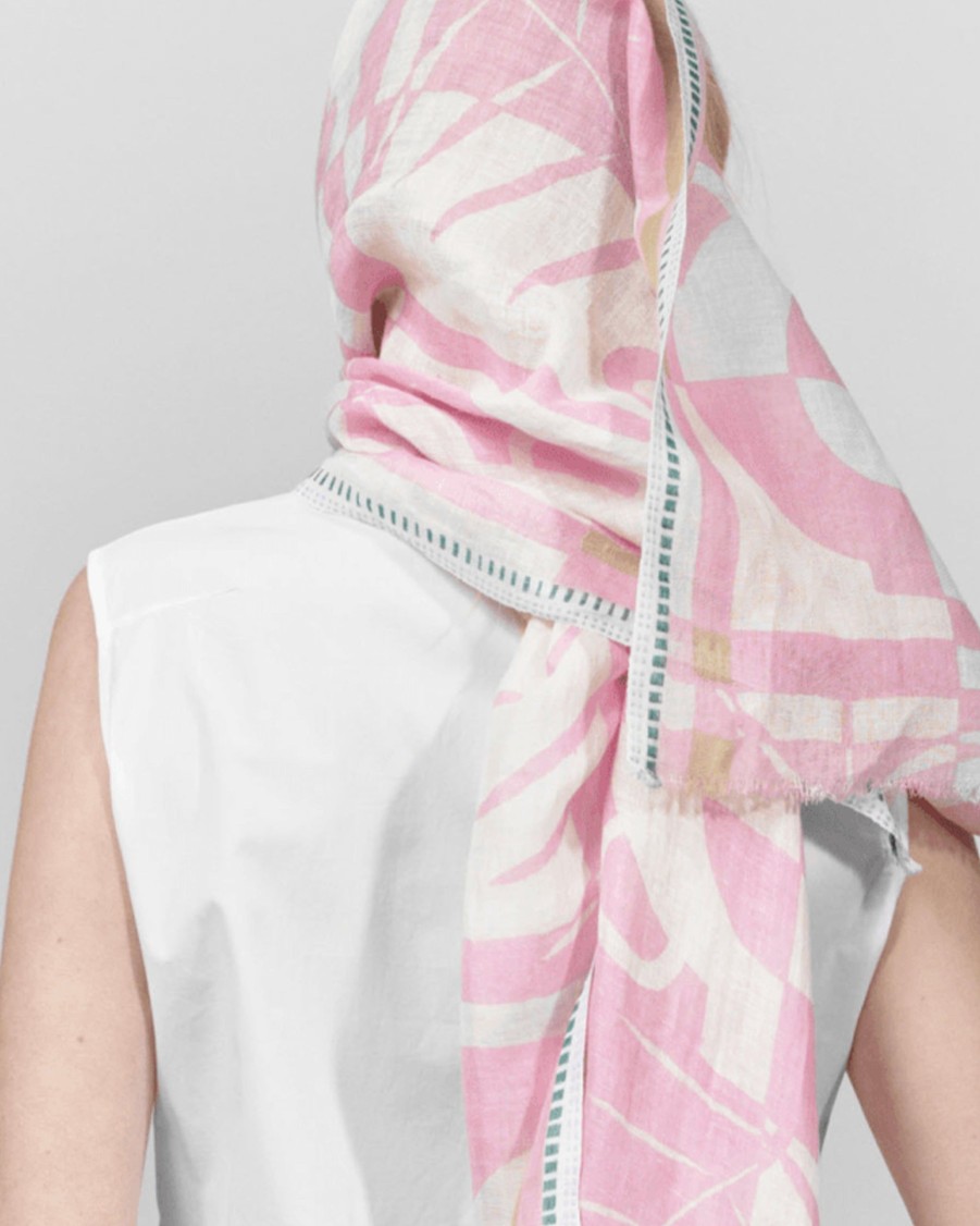 EPICE Scarves | Patterned Linen Blend Stole