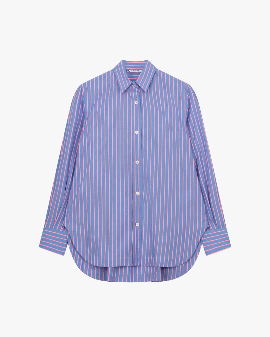 CALIBAN Blouses | Striped Cotton Blouse