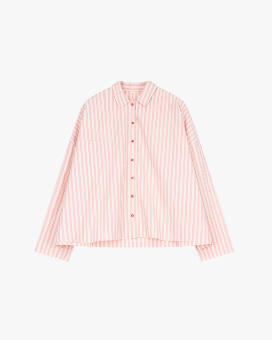 APUNTOB Blouses | Striped Oversized Blouse