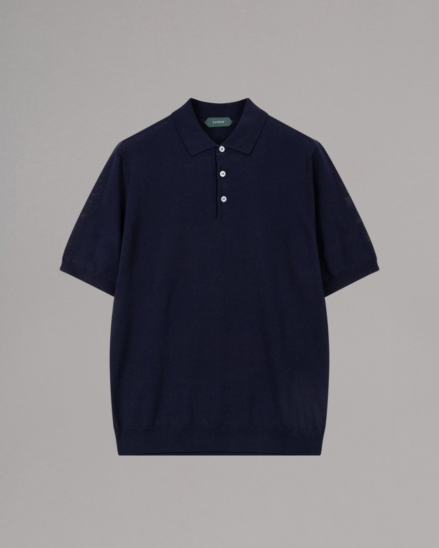 ZANONE Polos | Fine Knit Polo Shirt