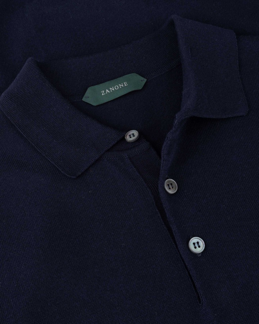 ZANONE Polos | Fine Knit Polo Shirt