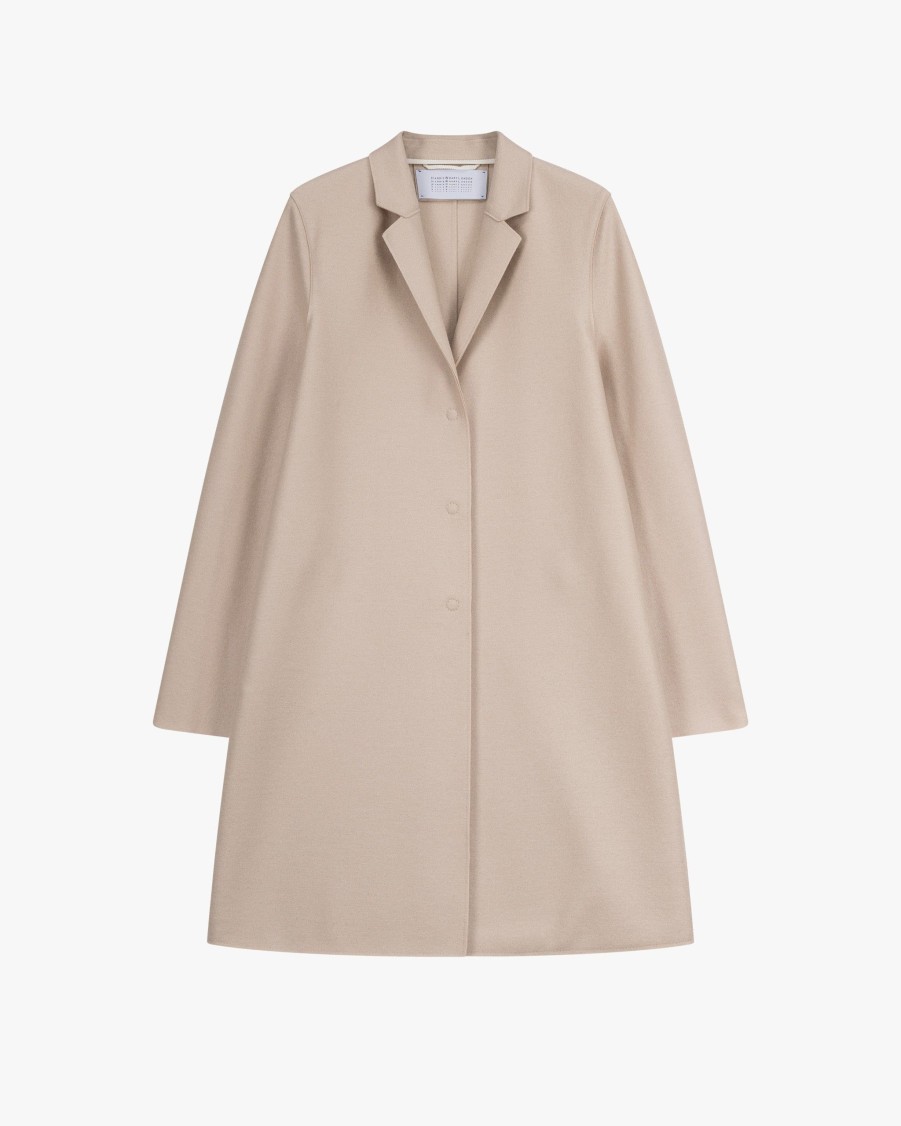 HARRIS WHARF Coats | Cocoon Pressed Wool Coat