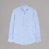 FINAMORE Shirts | Cotton Linen Blend Shirt