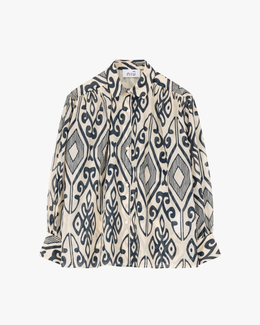 NIU Blouses | Patterned Cotton Blouse