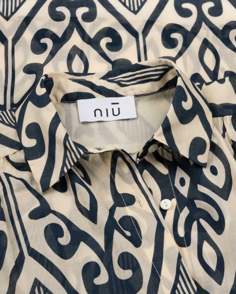 NIU Blouses | Patterned Cotton Blouse