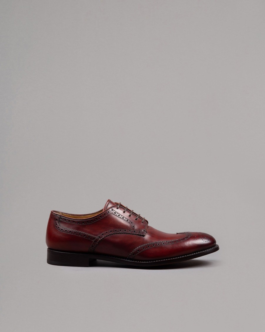 ALBERTO FASCIANI Lace Ups | 20021-Claret Derby Shoe