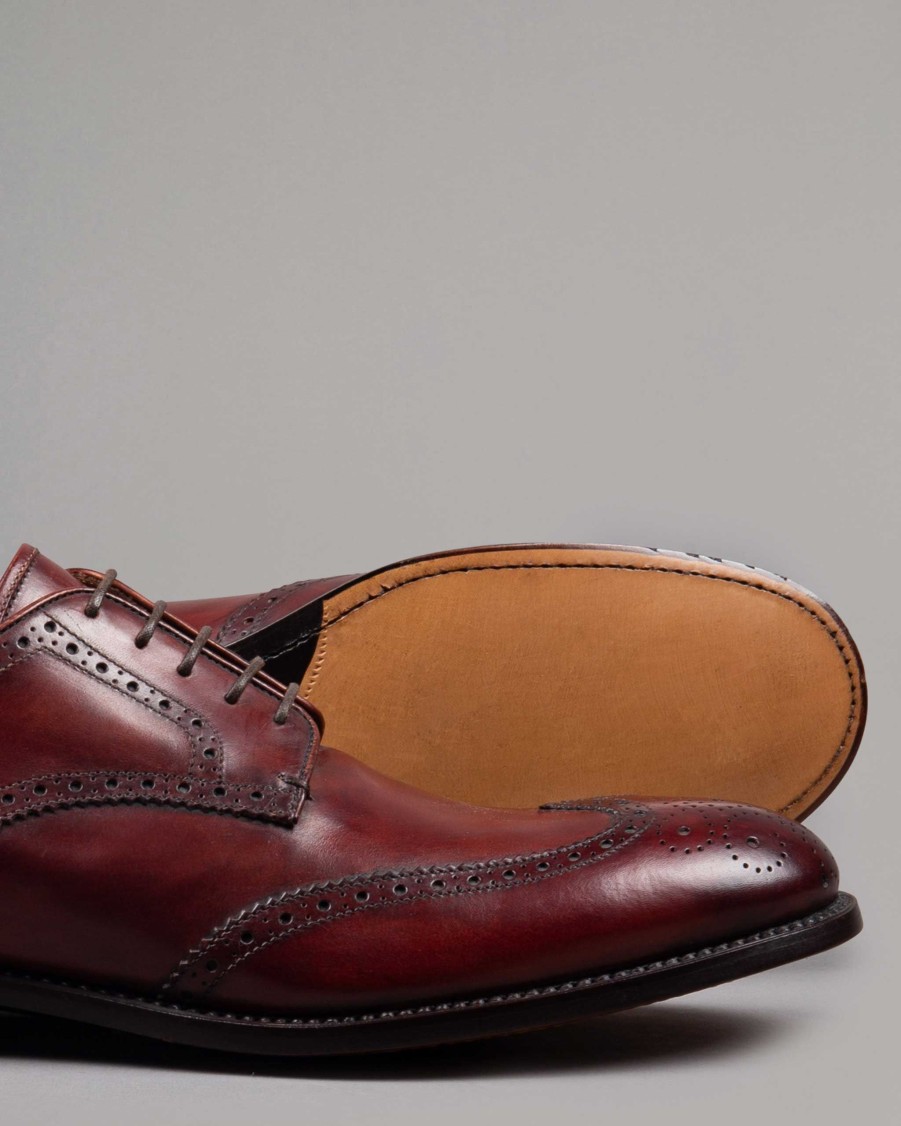 ALBERTO FASCIANI Lace Ups | 20021-Claret Derby Shoe