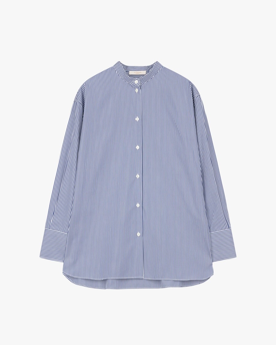 GLANSHIRT Blouses | Stand-Up Collar Blouse