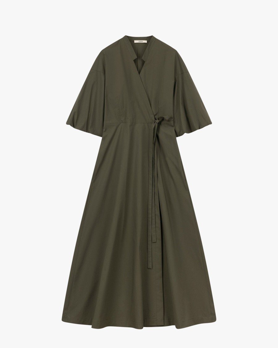 ODEEH Dresses | Poplin Wrap Dress