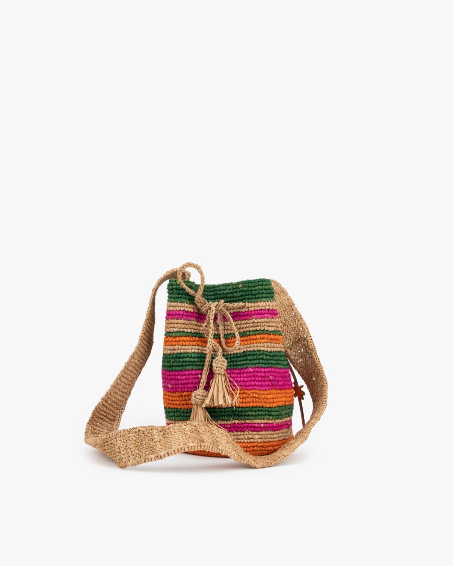 MANEBI Bags | Raffia Beach Bucket