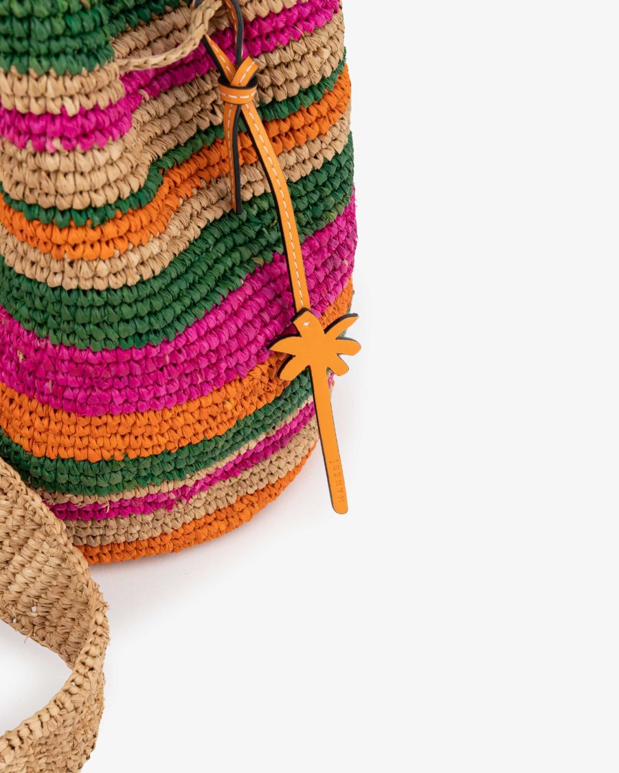 MANEBI Bags | Raffia Beach Bucket