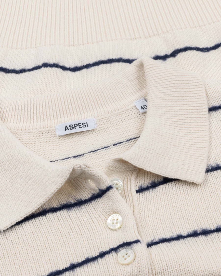 ASPESI Knitwear | Striped Polo Shirt