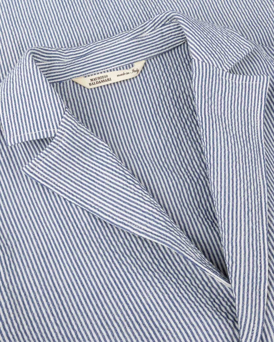 MAURIZIO BALDASSARI Jackets | Striped Seersucker Jacket