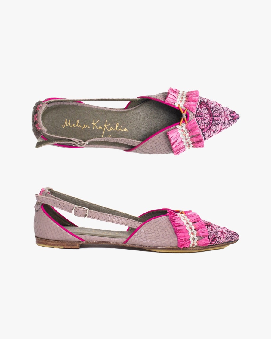 MEHER KAKALIA Ballet Flats & Moccasins | Greta Sling Back Flat