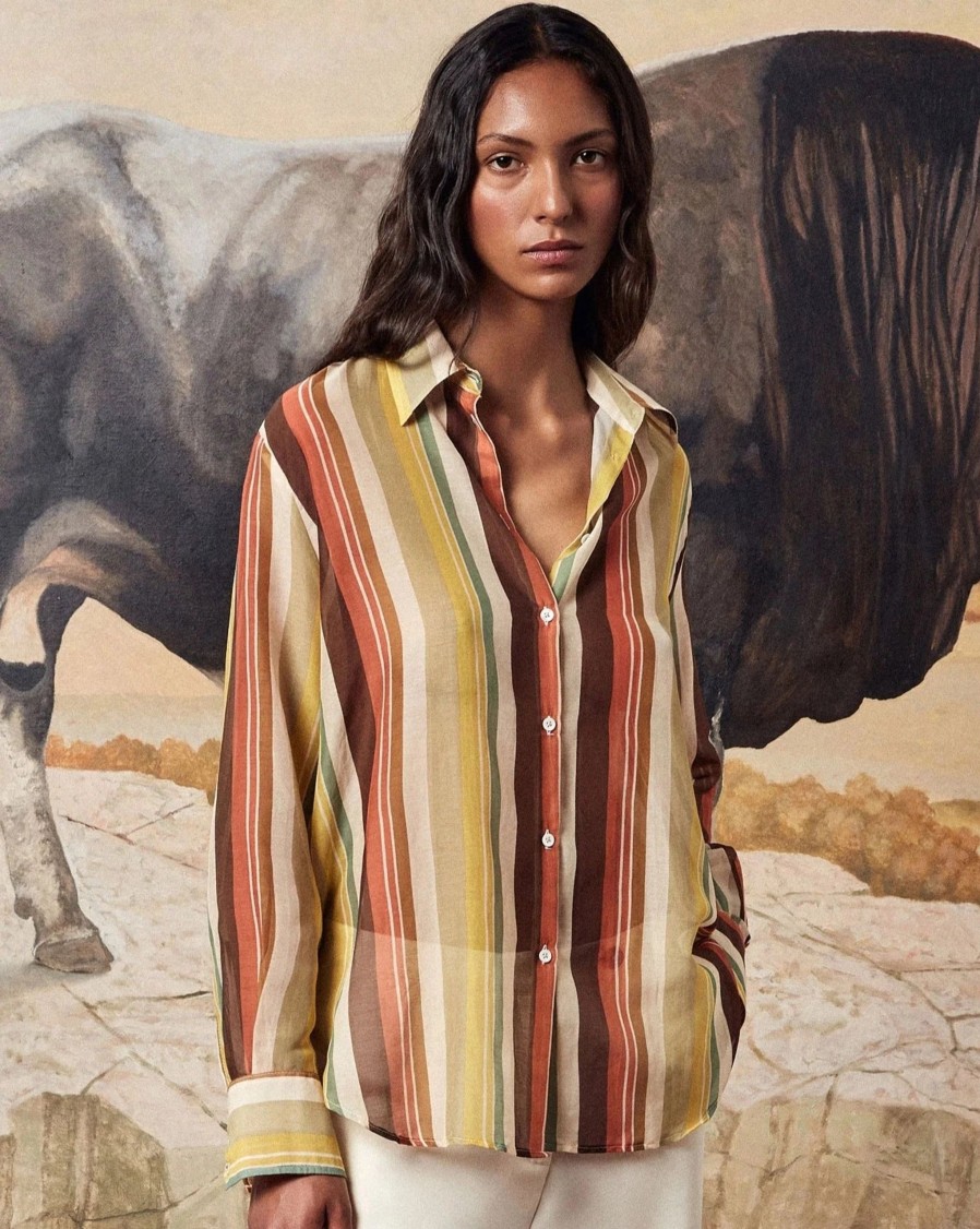 MASSIMO ALBA Blouses | Selma Striped Blouse