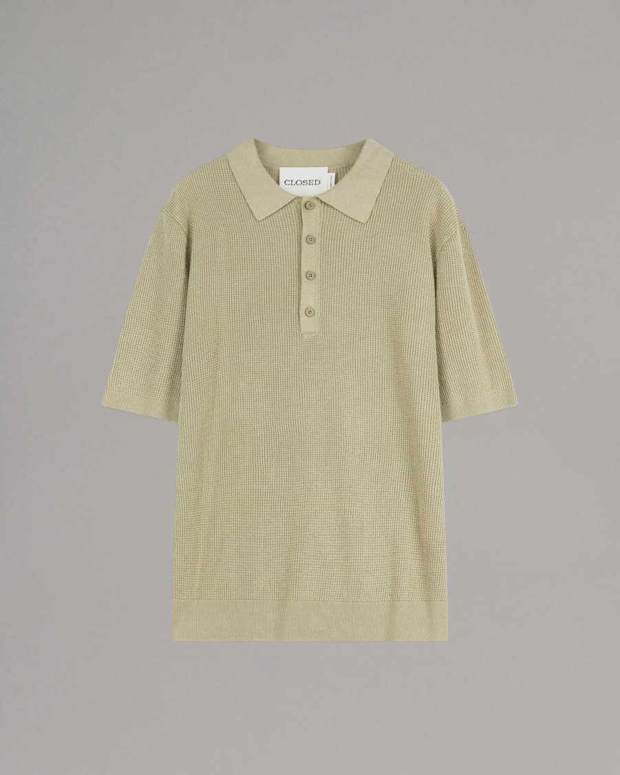 CLOSED Polos | Linen Knitted Polo Shirt