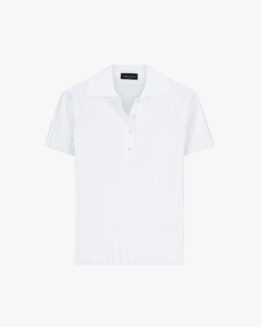 ROBERTO COLLINA Knitwear | Knitted Polo Shirt