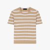 ROBERTO COLLINA Knitwear | Striped Rib Knit Shirt