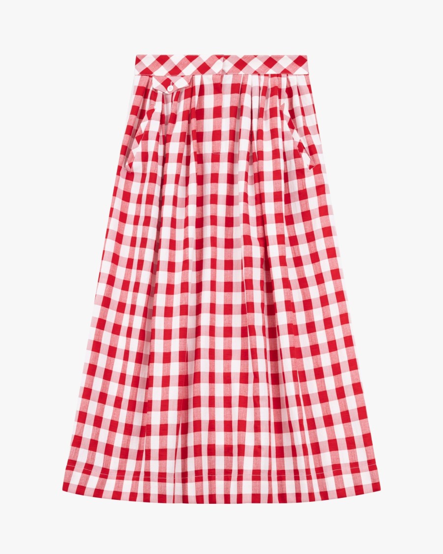 PIALEA Skirts | The Rocking Checked Cotton Skirt