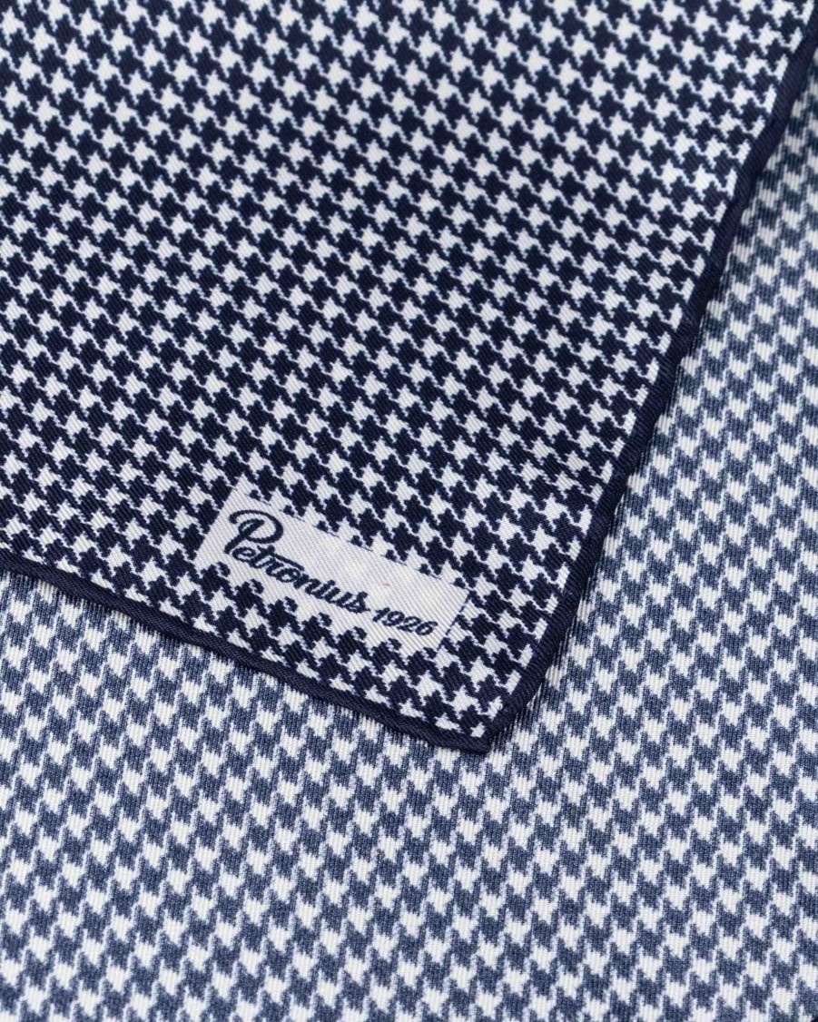 PETRONIUS Pocket Squares | Stecktuch Mit Hahnentrittmuster