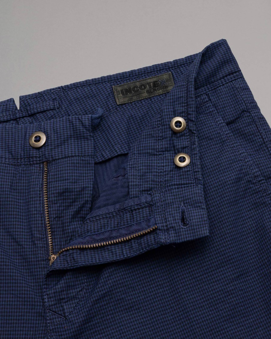 INCOTEX Trousers | Vichy Checked Trousers