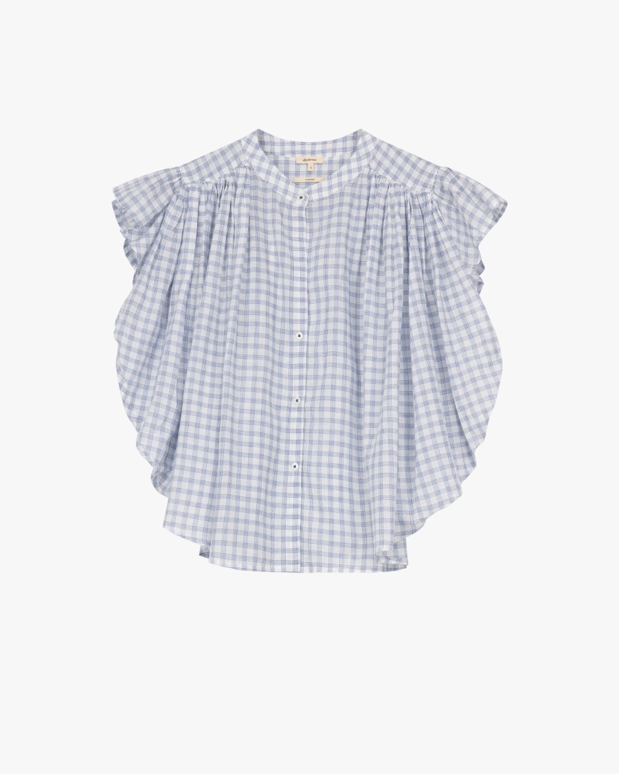 BELLEROSE Blouses | Chaos Checked Blouse