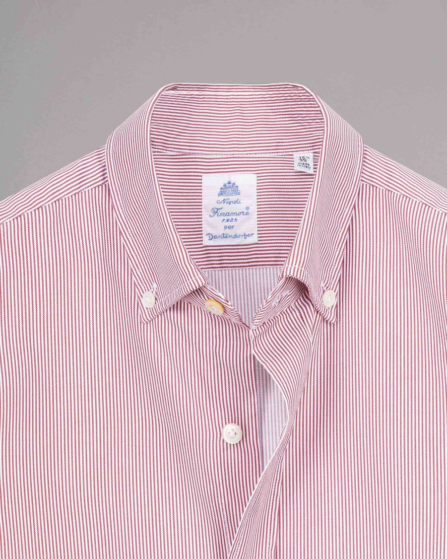 FINAMORE Shirts | Striped Button-Down Shirts