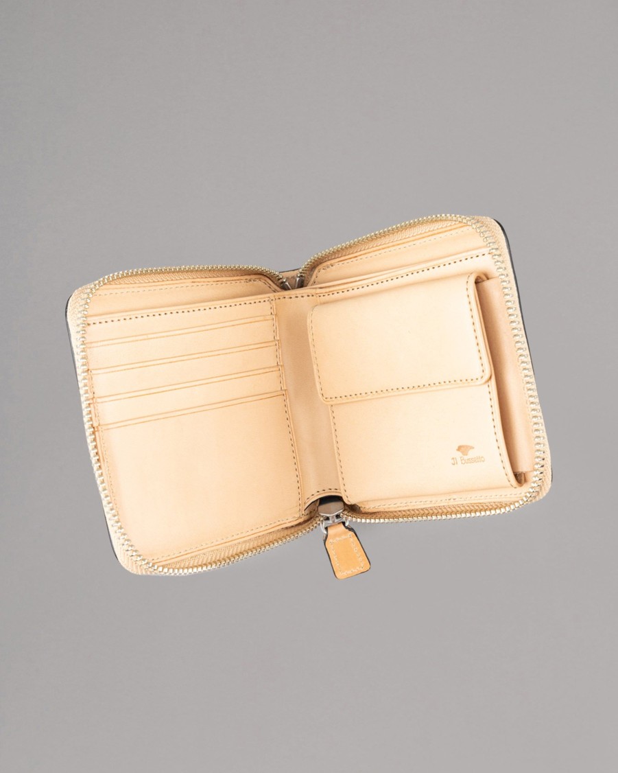 IL BUSSETTO Wallets | Leather Square Zip Wallet