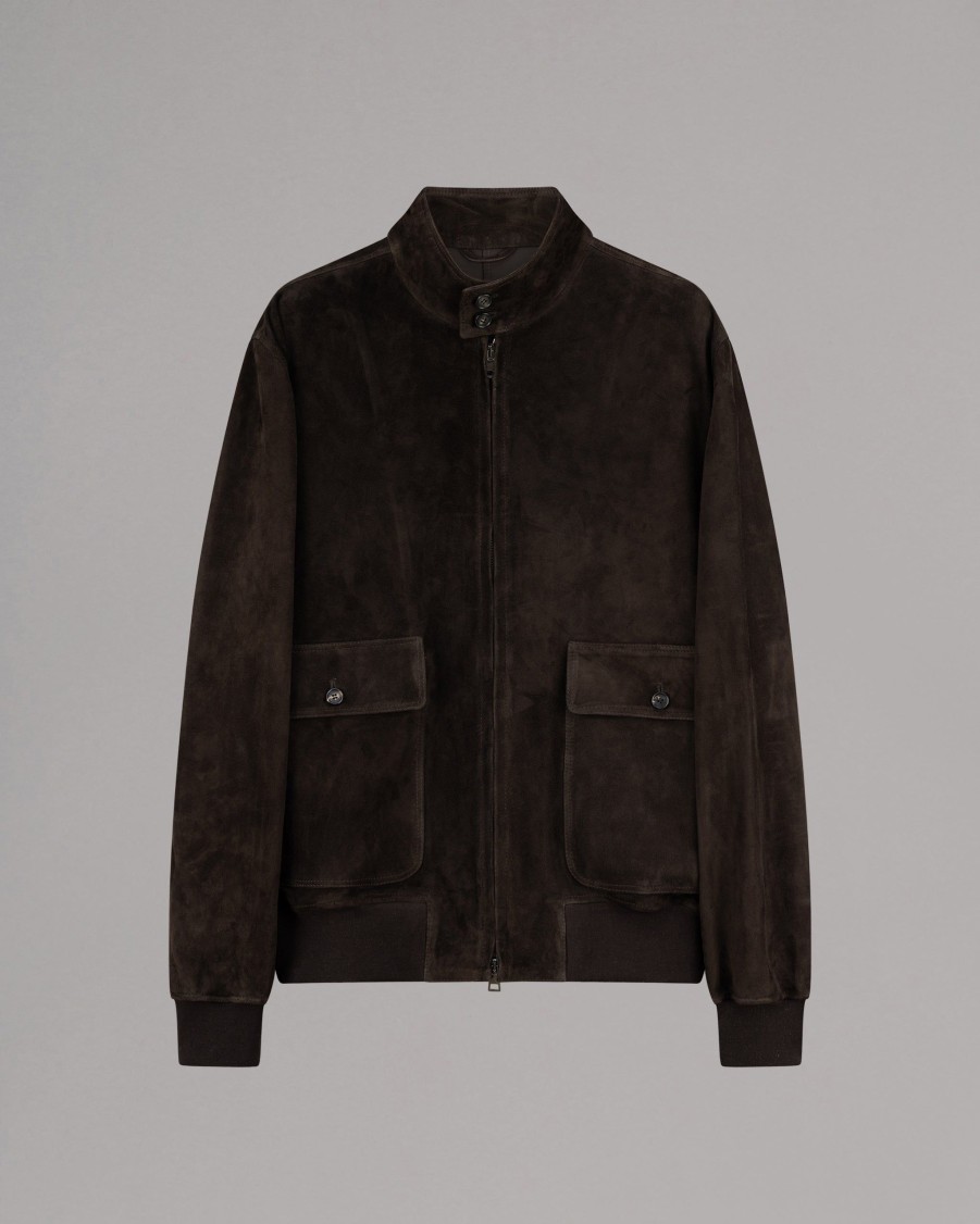 RIFUGIO Leather Jackets | Suede Bomber Jacket