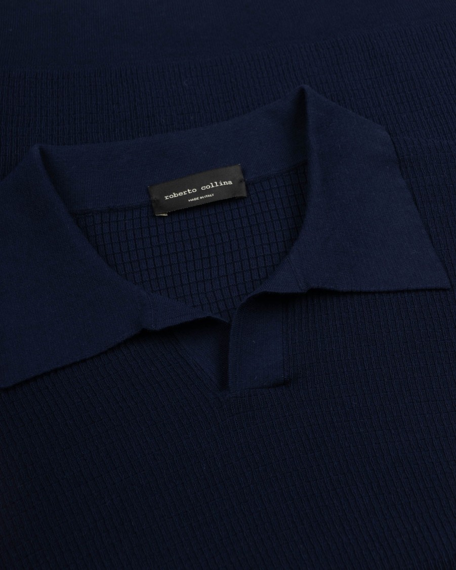 ROBERTO COLLINA Polos | Knitted Polo Shirt