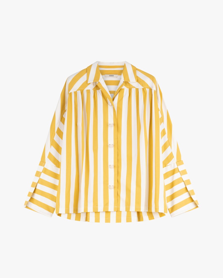 ODEEH Blouses | Striped Cotton Blouse