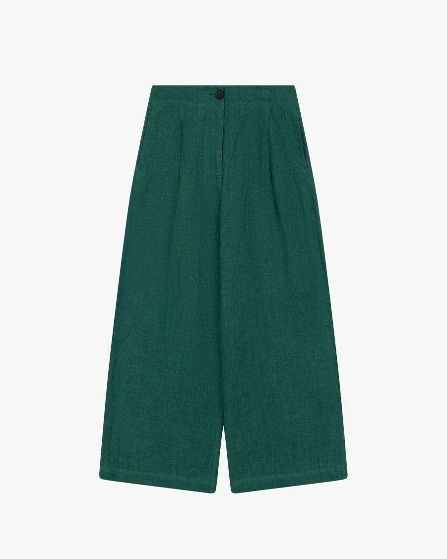 PHISIQUE DU ROLE Trousers | Seaweed Linen Trousers