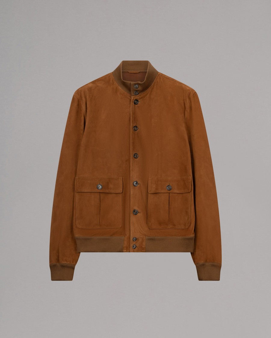 VALSTAR Jackets | Valstarino Suede Bomber Jacket