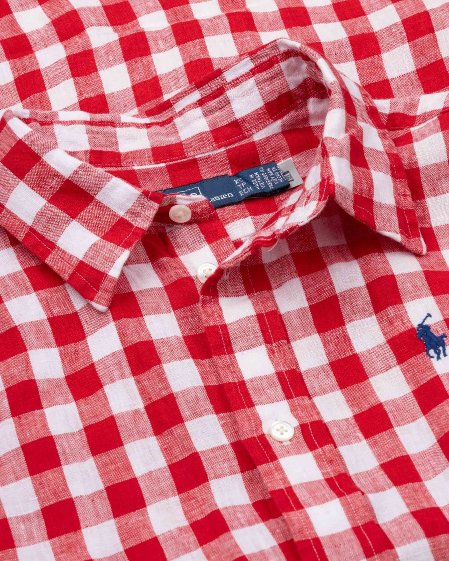 POLO RALPH LAUREN Blouses | Checked Linen Blouse