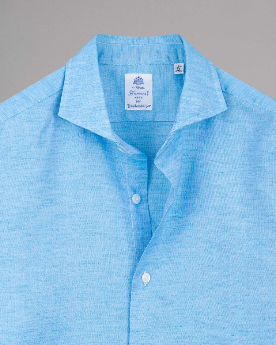 FINAMORE Shirts | Achille Cotton-Linen Shirt