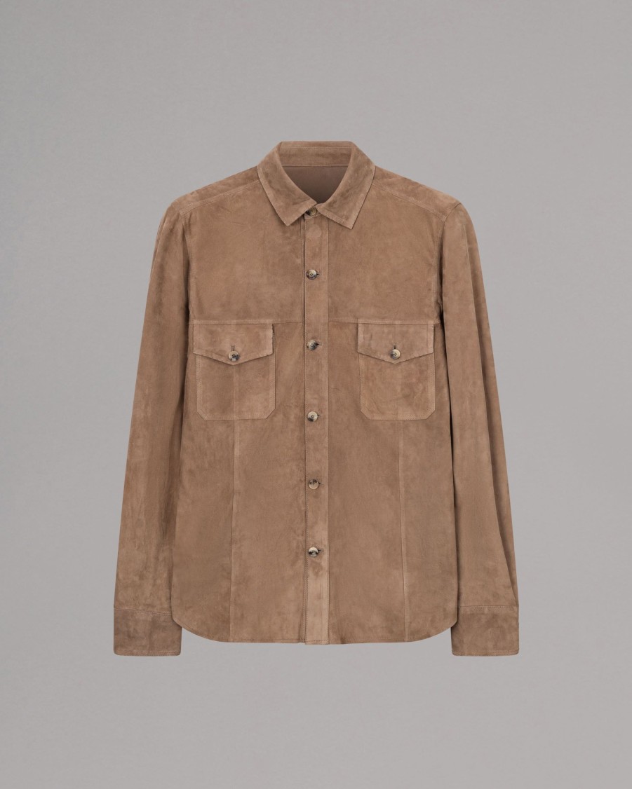 RIFUGIO Leather Jackets | Suede Overshirt