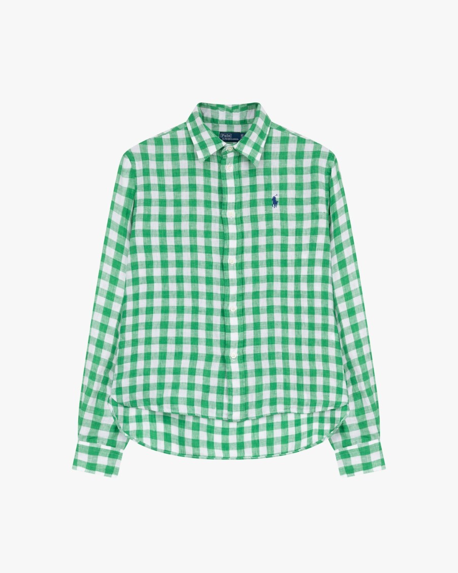 POLO RALPH LAUREN Blouses | Checked Linen Blouse