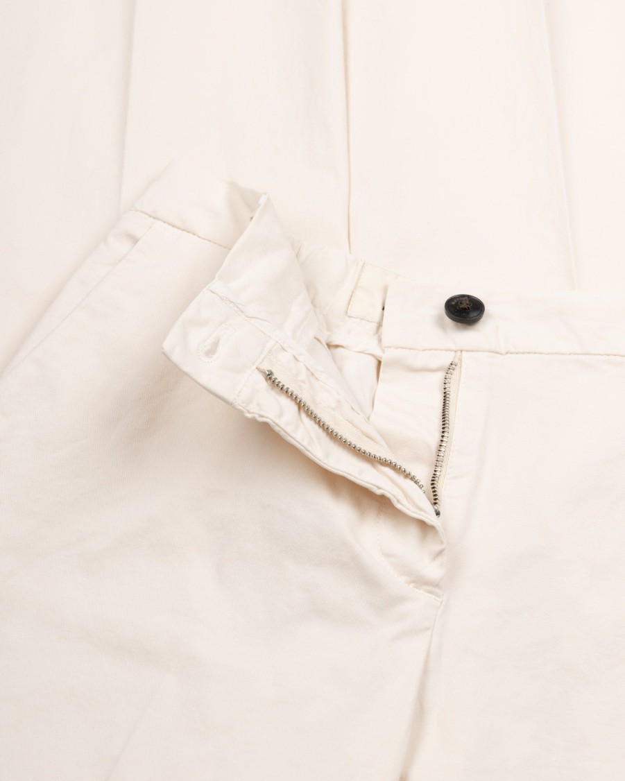 MYTHS Trousers | Kick Flare Cotton Trousers