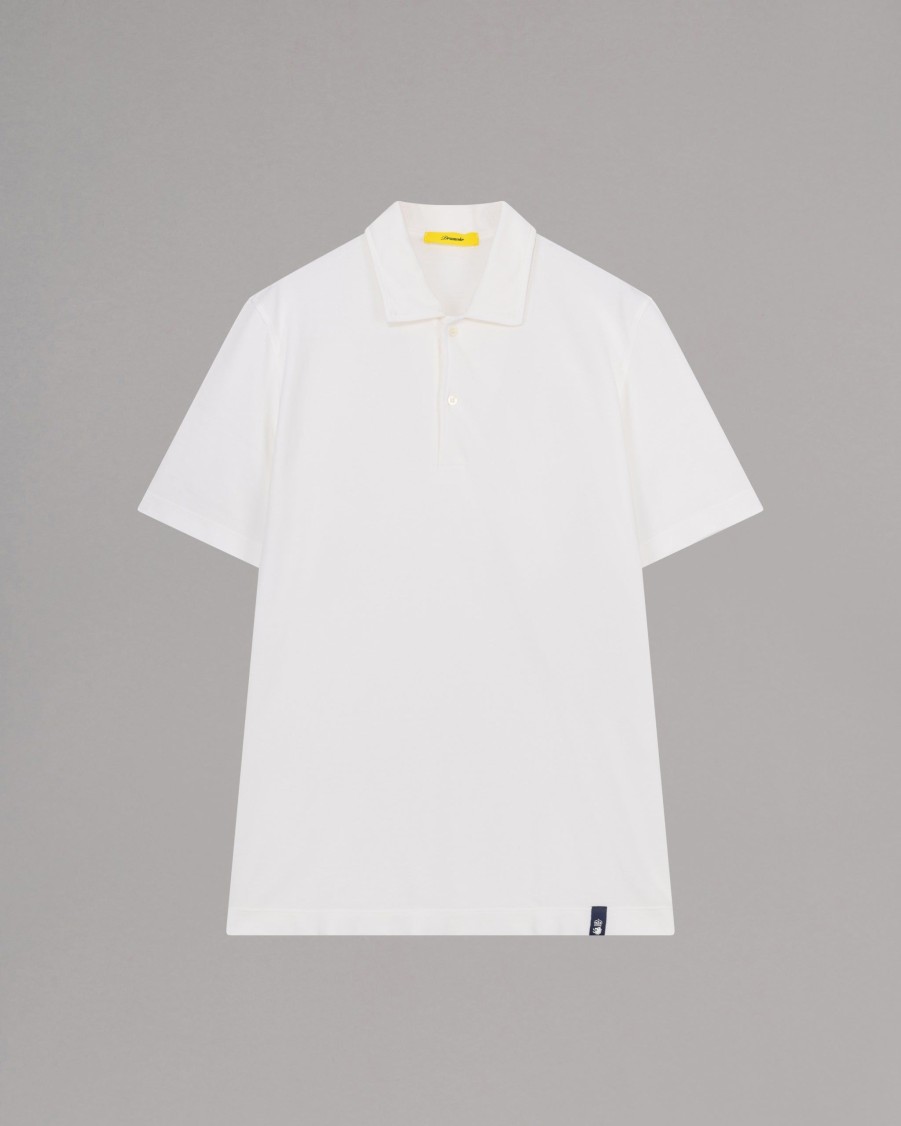 DRUMOHR Polos | Short-Sleeved Pique Polo Shirt