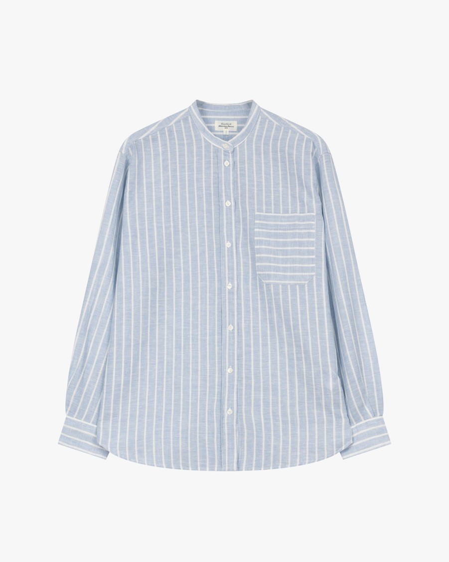 HARTFORD Blouses | Connor Striped Cotton Blouse